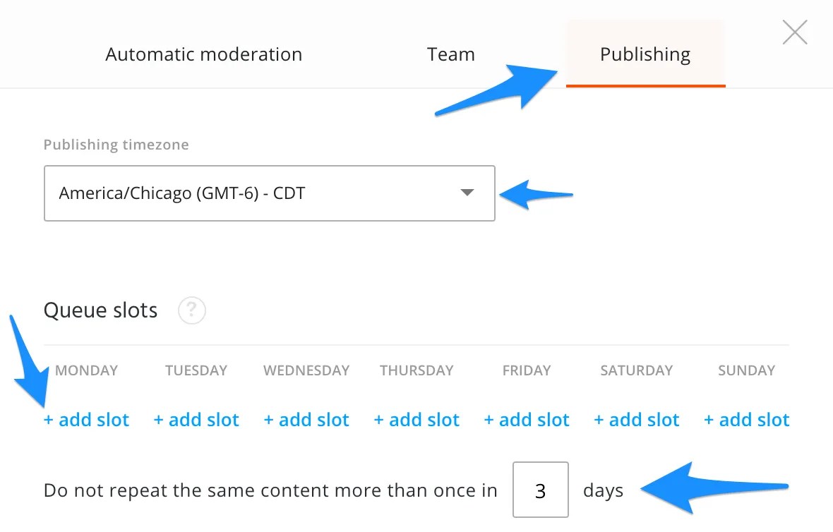 Agorapulse Scheduling