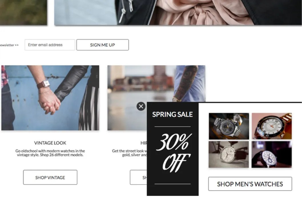 eCommerce Scroll Sidebar Example