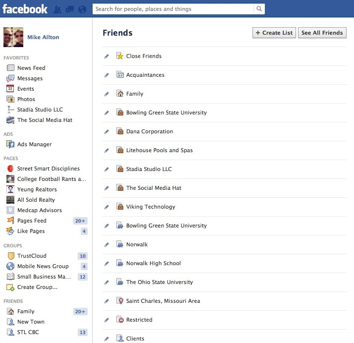 WOW your customers with Facebook Lists