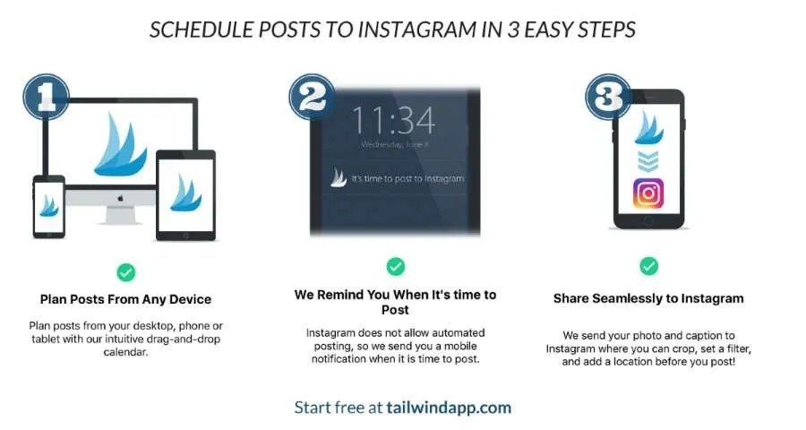 Post to Instagram from desktop using Tailwind.