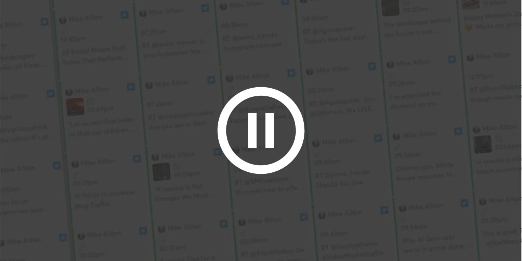 How To Pause Social Media Activity