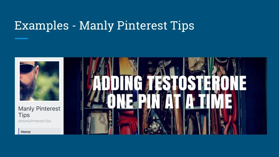 Manly Pinterest Tips