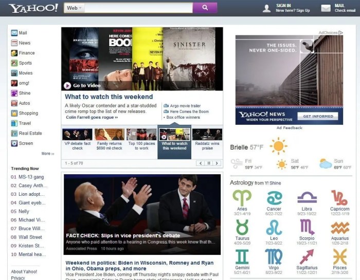 Yahoo! New Homepage