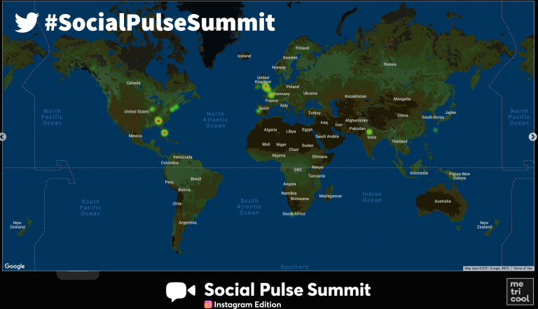 Social Pulse Summit: Instagram, a virtual event, reached attendees around the world.